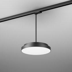 BLOS round LED suspended track czarny struktura   16424-M930-D9-00-12