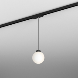 MODERN BALL simple midi LED zwieszany track czarny struktura  16387-M930-D0-00-12