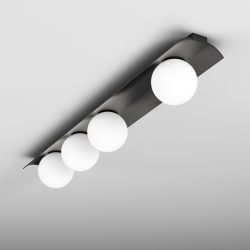 MODERN BALL asymmetry WP x4 LED 3000K natynkowy biały struktura 46999-M930-D0-00-13