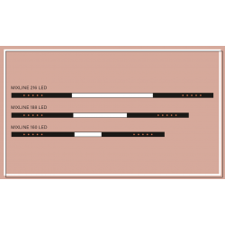 MIXLINE 160 LED 3000K 54° wpuszczany czarny struktura 30225-M930-W3-00-12