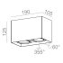 SQUARES next 50x2 LED M930 36° Phase-Control natynkowy biały struktura 46969-M930-FW-PH-13