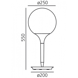 Castore table 25 1050010A LAMPA STOŁOWA ARTEMIDE