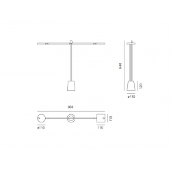 EQUILIBRIS 1442010A  LAMPA BIURKOWA ARTEMIDE