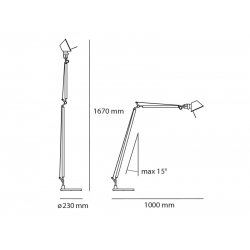 TOLOMEO LETTURA A0139 KORPUS LAMPY ARTEMIDE Różne kolory