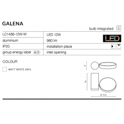 GALENA 11W  LAMPA  AZ1457  AZZARDO