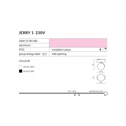 JERRY 1 230V REFLEKTOR  AZZARDO  	Różne kolory