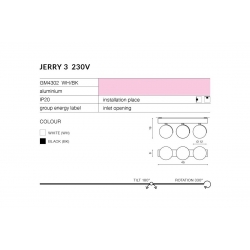 JERRY 3 230V REFLEKTOR  AZZARDO  	Różne kolory
