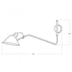 DRAGO WALL BK KINKIET NA WYSIĘGNIKU 	AZ5619 AZZARDO