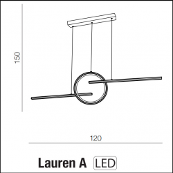 LAUREN A PENDANT GOLD      AZZARDO AZ5258