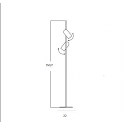 VIVI 2 CZARNA LAMPA STOJĄCA			AZ5726   AZZARDO
