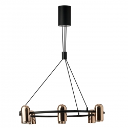 VIVI 8 CZARNO-ZŁOTA LAMPA WISZĄCA 					AZ5731   AZZARDO