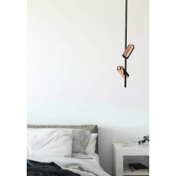 VIVI TOP 2 CZARNO-ZŁOTA LAMPA WISZĄCA 			AZ5727   AZZARDO