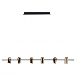 VIVI 6 CZARNO-ZŁOTA LAMPA WISZĄCA 			AZ5729  AZZARDO