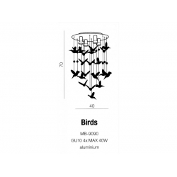BIRDS PLAFON  AZ2449   AZZARDO