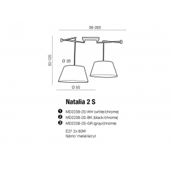 NATALIA 2 S  ZWIS GREY AZ1923+AZ2591 AZZARDO