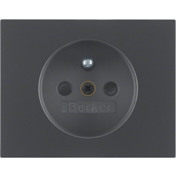 K.1 Płytka czołowa do gniazda antracyt  BERKER 3965757006