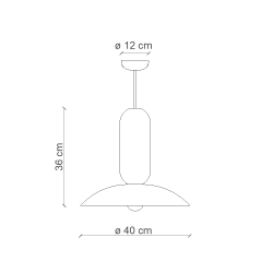 PAU BLG CERAMICZNA LAMPA WISZĄCA                     C2635 FERROLUCE