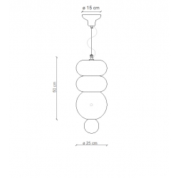 BUMBUM CERAMICZNA LAMPA WISZĄCA     C2763 FERROLUCE