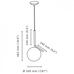 IC Lights Suspension 20 chrom  F3175057  FLOS