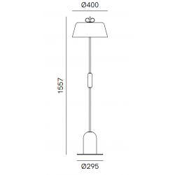 BON TON RÓŻOWA LAMPA PODŁOGOWA        IL FANALE  N9D3FO