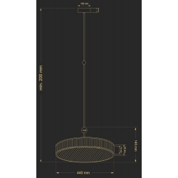 LAVONE WISZĄCA LAV-ZW-6 440-1/R  KUTEK  Różne kolory