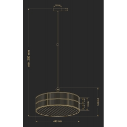 LAVONE WISZĄCA LAV-ZW-6 440-2/R  KUTEK  Różne kolory