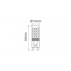 LED G9 4W 350lm 2700K biała ciepła 245480