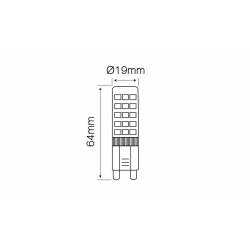 LED G9 8W 750lm 2700K biała ciepła 247903