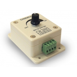 Ściemniacz manualny (Dimmer) 8A sterownik do TAŚM LED