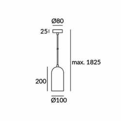 LAMPA WISZĄCA LEDS C4 ECLIPSE 00-5678-05-DC