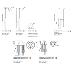 LAMPA WISZĄCA GROK CANDLE LED 00-6017-27-27