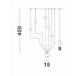 CORIA LAMPA ŚCIENNA LE41612   Luces Exclusivas