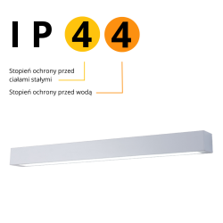 IBROS BIAŁY PLAFON LED 36W 4000K IP44 LP-7001/1C WH-120