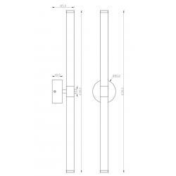 AXIS KINKIET BIAŁY MOD106WL-L16W3K MAYTONI