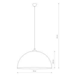 HEMISPHERE SUPER L CHOCOLATE LAMPA WISZĄCA 10296 Nowodvorski