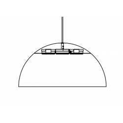 HEMISPHERE SUPER L CHOCOLATE LAMPA WISZĄCA 10296 Nowodvorski