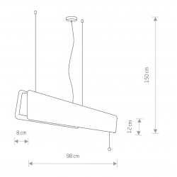 OSLO LED 90 LAMPA WISZĄCA 7520   NOWODVORSKI