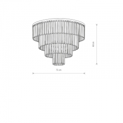 CRISTAL SILVER L PLAFON 7631   NOWODVORSKI