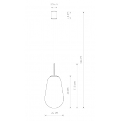 PEAR M 7798 LAMPA WISZĄCA   NOWODVORSKI