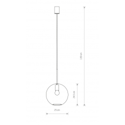 SPHERE L 7850 LAMPA WISZĄCA   NOWODVORSKI