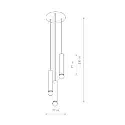 BATON ZWIS III CZARNY 7856  Nowodvorski