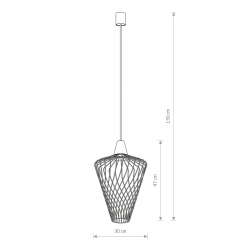 WAVE L LAMPA WISZĄCA 8857   NOWODVORSKI