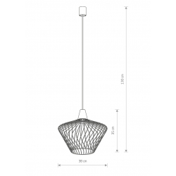 WAVE S LAMPA WISZĄCA 8861   NOWODVORSKI