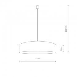 TURDA LAMPA WISZĄCA 65cm     8947    NOWODVORSKI