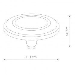 REFLECTOR LED 9W 3000K GU10 ES111 9344