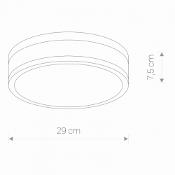 MALAKKA LED PLAFON IP44   9501    NOWODVORSKI