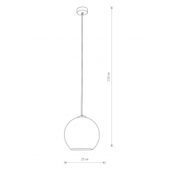 POLARIS SMOKED LAMPA WISZĄCA 9060 NOWODVORSKI