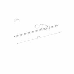 SABER KINKIET M 11W LED 3000K   10312 NOWODVORSKI