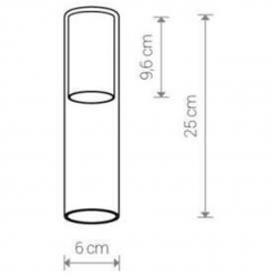 CAMELEON CYLINDER M WHITE klosz 8542 Nowodvorski