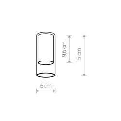 CAMELEON CYLINDER S WHITE klosz 8545 Nowodvorski